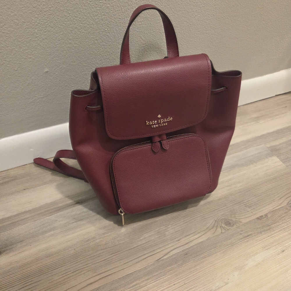 Kate Spade Burgundy Backpack